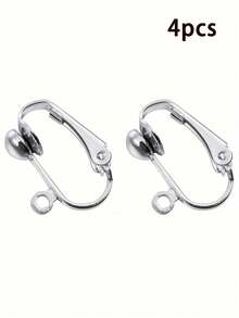 4/20/40pcs Clip Earrings, Copper With Easy-Open Rings, DIY Jewelry Making Set, Gold And Silver Colors Available, Suitable For Women - Clip-on Earrings - View 13