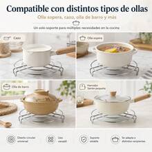 [Soporte para vapor]Rejilla Vapor Acero Inoxidable Resistente 18/20cm Para Olla Cocina FJO4 - Ver 5