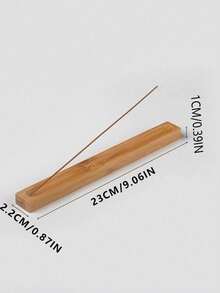 1pc Solid Wood Zen Backflow Incense Burner, Creative Bamboo Incense Holder Tray, Study Yoga Room Tea Room Bedroom Decor, Home Decoration Accessory, Personalized Gift - Multicolor - View 6