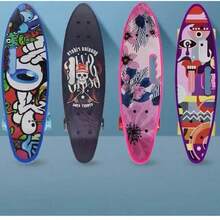 (Non-Electric)SKATEBOARD/59*16CM Fish Board Plastic Stand, - Multicolor - View 3