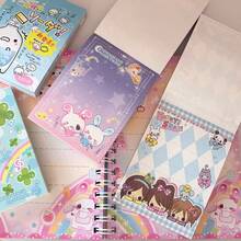 280 Sheets Cute Vintage Cartoon Sticky Notes, Japanese Y2K Girl Rabbit Bottle Pattern Memo Pads, Aesthetic Decorative Stationery Note Paper, Suitable For Scrapbooking And Journaling, Back To School Essentials, Back To School Gift - one-size - View 6