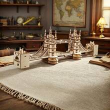 Mainan Puzzle Kayu 3D Jembatan London, 305 keping, Dekorasi Kreatif DIY, Cocok untuk Usia 14+ Tahun, Hadiah Natal/Ulang Tahun - MultiWarna - View 4