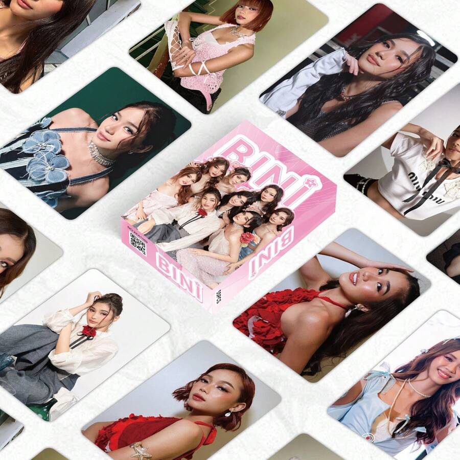 Hot Selling 55pcs Bini Self-Printed Small Cards K-POP Merchandise LOMO Collection Cards - Suitable For Collecting Photo Cards, Stickers, High-Definition Collection Grade Photo Cards, Fan Gifts - - Katseye Light Stick, Straykid, Photocard, K Pop, Katseye Photo Card