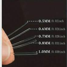1 Roll 0.5-1.0mm Transparent Elastic String For DIY Beading, Jewelry Making, Handmade Crafts, Perfect For Stringing Crystal Beads, Agate Jade Bracelets - Multicolor - View 5