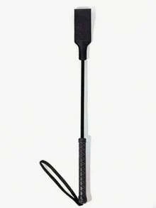 1pc Equestrian Riding Crop, Lightweight Horse Training Whip With Comfortable Grip Handle, Durable Horse Riding Equipment For Beginners, Training Practice, Outdoor Activities And Couple Leisure Moments - Black - View 1