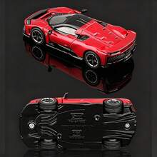 Burago Ferrari Model Mobil Sport Paduan Logam Bimegao Seri F80 Skala 1/64, IP Berlisensi Resmi, Koleksi Mobil Miniatur, Hiasan Pajangan Meja - MultiWarna - View 6