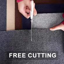 10pcs 30x30cm Self Adhesive Carpet Floor Sticker Square Rugs Peel And Stick Mat Flooring For Dining Room Bedroom Home Decor - Plush Version - View 10