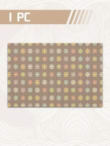 1/4p/6pcs,Colorful Floral Table Placemats,Faux Linen Polyester Material,Rectangular Table Mats,Washable,Suitable For Home Dinner,Coffee Table,Durable Kitchen And Dining Room Decor,Table Decoration Party And Scene Decor,Home Decor - Multicolor - View 9
