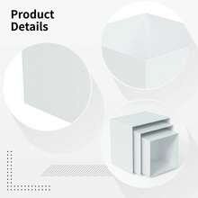 6/3PCS Display Pedestals, Display Stand, Acrylic Stand Display, Dessert Table Display, Cake Stand, Cupcake Stand, Tiered Display Risers, Multi Level Display Stand For Cakes, Desserts, Party Table, Wedding, Birthday, Room Decor, Party Decorations - Multiple Styles - View 6