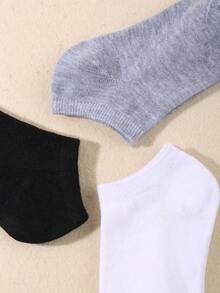 30/15/9//1 Pair Random Solid Color Sports Casual Short Socks, Comfortable And Breathable, Versatile For Sports, Autumn Toddler Girls Clothing Socks - Multicolor - View 8
