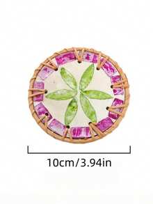 1pc/2pcs Lightweight Luxury Woven Colorful Shell Coasters, Natural Pearl Mother-Of-Pearl Heat Resistant Insulation Pads, Anti-Scald Tea Cup & Teapot Mats, Exquisite Home Tabletop Decor, Suitable For Coffee Tables, Kitchen Dining Tables, Party Table Decorations - Multicolor - View 22