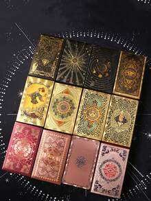 Set Kartu Tarot Foil Emas, Kartu Tarot Rider-Waite Klasik Tahan Air PVC Tahan Lama, Kartu Ramalan Nasib dengan Buku Panduan, Cocok untuk Latihan Tarot Pemula, Permainan Pesta, Koleksi Alat Peraga Ramalan, dan Hadiah. - MultiWarna - View 6
