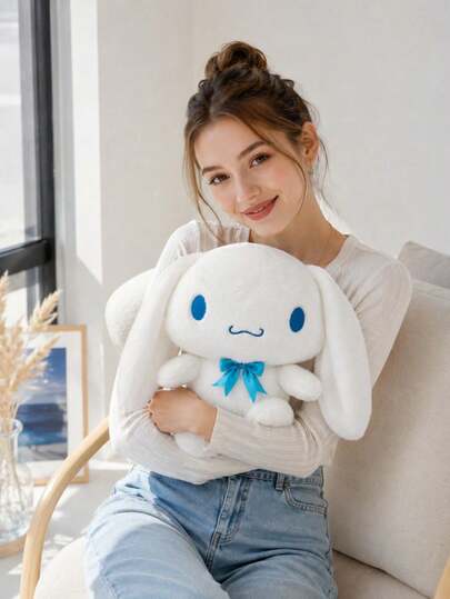 1 Piece Of Sanrio Cinnamoroll‌ Children's Plush Toy, Sleeping Pillow, Birthday Gift, Souvenir Suitable For Parent-Child Interaction Plush Toy