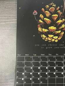 2027 Deep Forest Calendar, 2027 Lunar Calendar Colorful Ink Wash Wall Hanging Calendar, Home And Office Decoration Gift, Christmas And New Year Family Gift - Multiple Styles - View 5