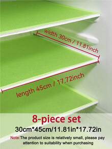 4/8/12pcs Waterproof Small Refrigerator Mat - Moisture-Proof, Non-Slip, Washable And Reusable, EVA Material, Novel Lemon Pattern, Suitable For Small Refrigerators And Kitchen Decor, Refrigerator Mat, Drawer Mat, Shoe Cabinet Mat, Cabinet Mat - View 13