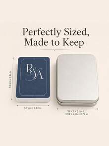 Personalized Photo Playing Cards With Custom Names And Initials, Wedding Poker Deck, Custom Couple Picture Cards, Wedding Reception Guest Message Cards, Anniversary Keepsake, Romantic Gift For Newlyweds, Couples, Wedding Guests And Friends. - Multicolor - View 4