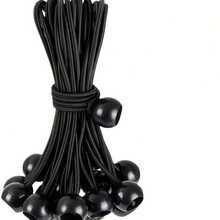 4/8/12/16/20/24Pcs Durable Flexible Heavy Duty Black Nylon Elastic Rope, Used For Tent Stakes, Camping Gear And Outdoor Equipment, For Secure Fastening, Camping Essential, Functional Design, Craft Rope - Resistance Band - View 13