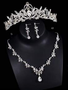 Teen Jewelry Set, Children's Party Set, Baby Stage Performance Accessories, Suitable For Children's Birthday Gifts And Party Accessories - Silver - View 5