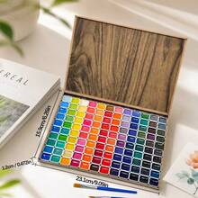 84/120 Colors Solid Watercolor Paint Set, Professional Painting ...