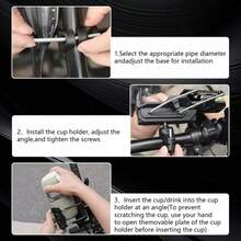 1pc 360° Rotating Adaptive Car Cup Holder, Suitable For Motorcycle And Bicycle, Universal Modified Water Bottle Holder With Anti-Slip And Shock Absorption Function - Multicolor - View 7
