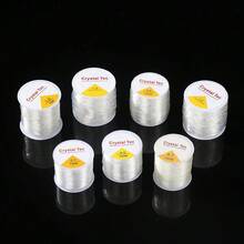 1 Roll 0.5-1.2mm Handmade DIY Transparent Crystal Elastic String, Suitable For DIY Beading, Jewelry Making, Handicrafts-Perfect For Wearing Crystal Beads, Agate Jade Bracelets - Multicolor - View 6