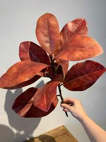 1件人造葉片植物裝飾，適用於居家、辦公桌，情人節禮物 - 彩色 - 查看 4