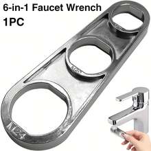 1pc Faucet Aerator Wrench, Multi-Purpose Faucet Aerator Key, 6 Sizes 16/18/20/22/24/28mm, Sink Aerator Removal Tool, Suitable For Kitchen Bathroom Faucet Parts Repair Wrench - 1pc - View 3