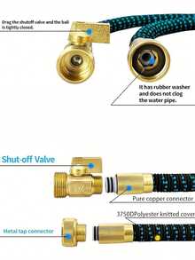 25-150FT Expandable Garden Hose Flexible Water Pipe, US Standard 3/4 Brass Connector, Lightweight Retractable Hose For Yard And Car Washing - A - View 6