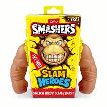 ZURU Smashers SLAM Heroes Stretchable Toy, Random Gorilla, Shark Or Wrestler Soft Squeeze Action Figure, Stretchable 4x, Can Be Slapped, Crashed, Thrown And Bounced Back, Bendable Monster Toy, Suitable For Boys - Multicolor - View 7
