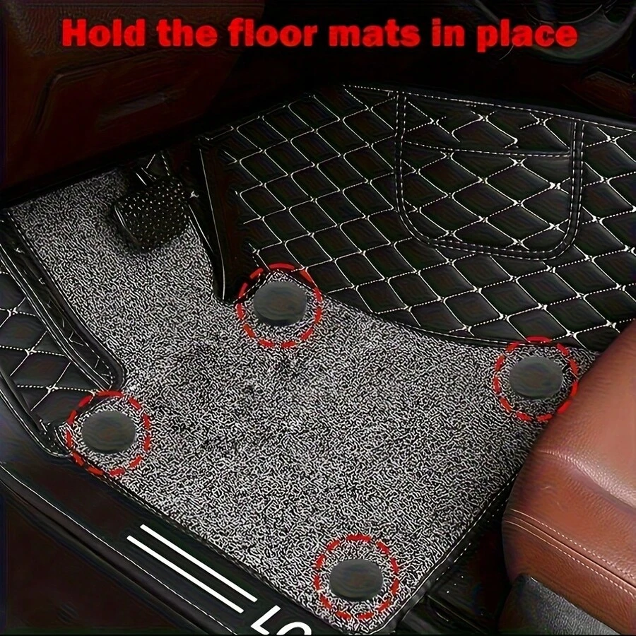 8/16pcs Universal Round Car Floor Mat Anti-Slip Fixing Clips, Double-Layer Detachable Trunk Mat Button Snap Fasteners, Replaceable Foot Mat Clips