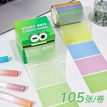 Gradient Color Removable Sticky Notes, Multiple Colors, Transparent Sticky Notes, Notebook, Office Supplies, Desktop Decor And Various Office Supplies. Can Be Used As Desktop Decoration, Creative Gifts, Party Gift Bag Fillers. - Multicolor - View 7