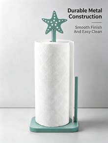 Pink Bow Paper Towel Holder, Cute Wooden Kitchen Countertop Paper Towel Rack, Bow Design Freestanding Roll Dispenser Storage Organizer, Bathroom Accessory & Apartment Home Decor - Multicolor - View 6