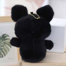 1 Pc Black Series Sanrio Kuromi Children's Plush Toy, Hello Kitty Backpack Accessory, Melody Keychain, Valentine's Day Gift Souvenir - Multicolor - View 6