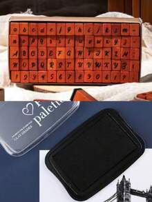 70 piezas/Set de sellos de madera exquisitos, con letras mayúsculas y minúsculas, decoración creativa de sobres, tarjetas de felicitación y cuadernos, regalo especial para amigos - A - Ver 20