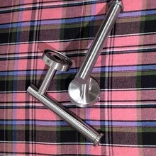 1/2pcs Stainless Steel Wall-Mounted Toilet Paper Holder, Rust-Proof Bathroom Paper Towel Rack With Screws, Bathroom Toilet Paper Roll Holder, Home Kitchen Office Toilet Paper Storage Rack - Multicolor - View 3