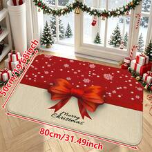 1/2/3pcs Christmas Theme Kitchen Rugs, Flannel Kitchen Mats, Soft Comfortable Absorbent Non-Slip Machine Washable With Non-Slip Backing, Suitable For Multiple Scenes: Entryway, Living Room, Bedroom, Kitchen, Dining Room, Bathroom, Laundry Room, Hallway, Christmas Holiday Home Decor Floor Mat - Multicolor - View 15