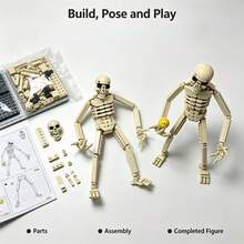 310pcs New World Verity Monster Figure Building Blocks, DIY Assembly Block Model, Desktop Ornament Collectible, Creative Halloween Gift For Hobbyists - Multicolor - View 4