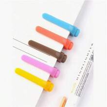 5/10/15pcs/Set Soft Color Dual-Tip Highlighter Set, Fluorescent Marker, Art Marker, Cute Stationery, Suitable For Note-Taking, Back To School - Round - View 2