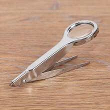 1pc Clamp With Built-In Magnifier - Portable Precision Screw Tool, No Power Required, Durable And Versatile Project Maintenance Testing Tool, Screwdriver, Wrench, Screwdriver Accessories - Silvery - View 2