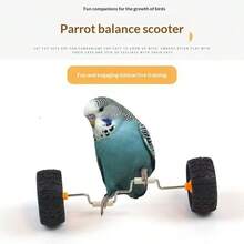 1pc/1set Bird Toy Balance Bike Training Set Parrot Bird Toy Balance Bike Small To Medium Bird Supplies Roller Skill Training Prop Cockatiel Bird Toy Holiday Gift - View 4