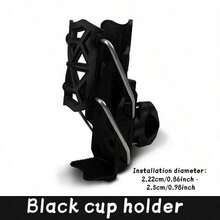 1pc 360° Rotating Adaptive Car Cup Holder, Suitable For Motorcycle And Bicycle, Universal Modified Water Bottle Holder With Anti-Slip And Shock Absorption Function - Multicolor - View 2