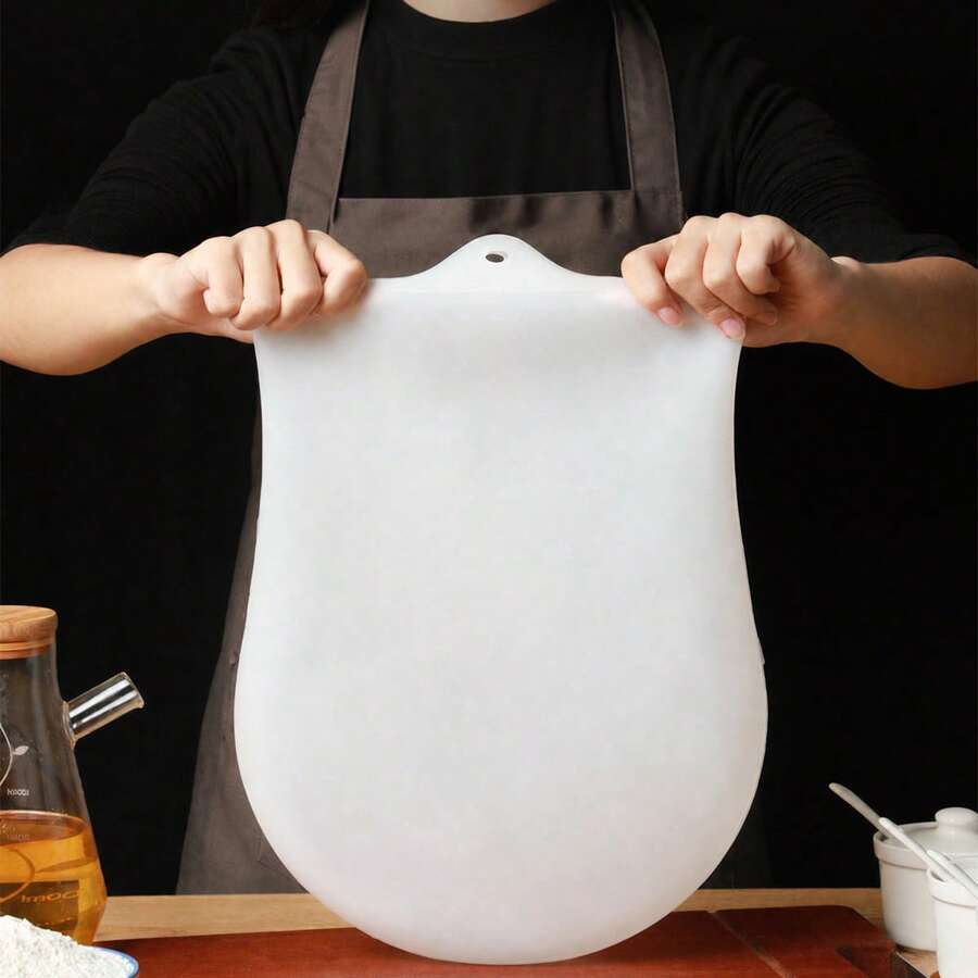 1pc Silicone Non-Stick Dough Kneading Bag, Non-Stick Dough Kneading - White Large - View 1