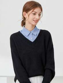 2/1pc Dickey Collar For Women – Detachable Faux Collars,Fake Collar Inserts For Blouses & Sweaters,Women's False Shirt Collars,Comfortable & Stylish - White - View 4