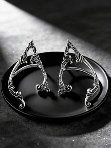 Ganchos de Orelha de Elfo com Flor de Rosa Vintage, Clipes de Orelha de Fada Leves, Brincos de Elfo Envolventes Feitos à Mão Requintados, Adequados para Halloween, Tema Renascentista, Casamento, Uso Diário, Acessórios de Fantasia Cosplay, Podem Ser Dados como Presentes de Feriado, Aniversário, Dia dos Namorados para Meninas e Namoradas - Multicolorido - Visão 13