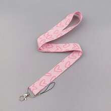 1pc Heart Lanyard Key Lanyard ID Badge Lanyard Gym Phone Lanyard USB ID Lanyard DIY Lanyard Rope Lanyard Suitable For Office Back To School - Multi-color - View 5