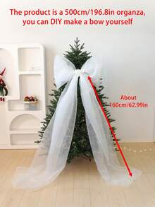 1pc Giant Bow Decor, Suitable For Birthday Party Backdrop, Room Wall Decoration, Oversized Ribbon Hanging Decor, Gift Wall Decor, Photo Prop, Great For Bridal Shower, Wedding Party, Christmas Decoration, Christmas Home Gift, Christmas Decor(25in*47in - Multicolor - View 15
