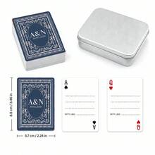 Custom Name And Date Playing Cards, Personalized Wedding Poker Deck With Card Face Design, Custom Text Card Backs For Wedding Receptions, Bridal Showers And Engagement Parties, Keepsake Game Night Gift For Couples, Newlyweds, Brides And Grooms - Multicolor - View 29