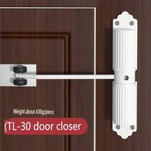 1 Piece, Home Automatic Door Closer, Creative Shape, Adjustable Cushioning Force - White - View 2