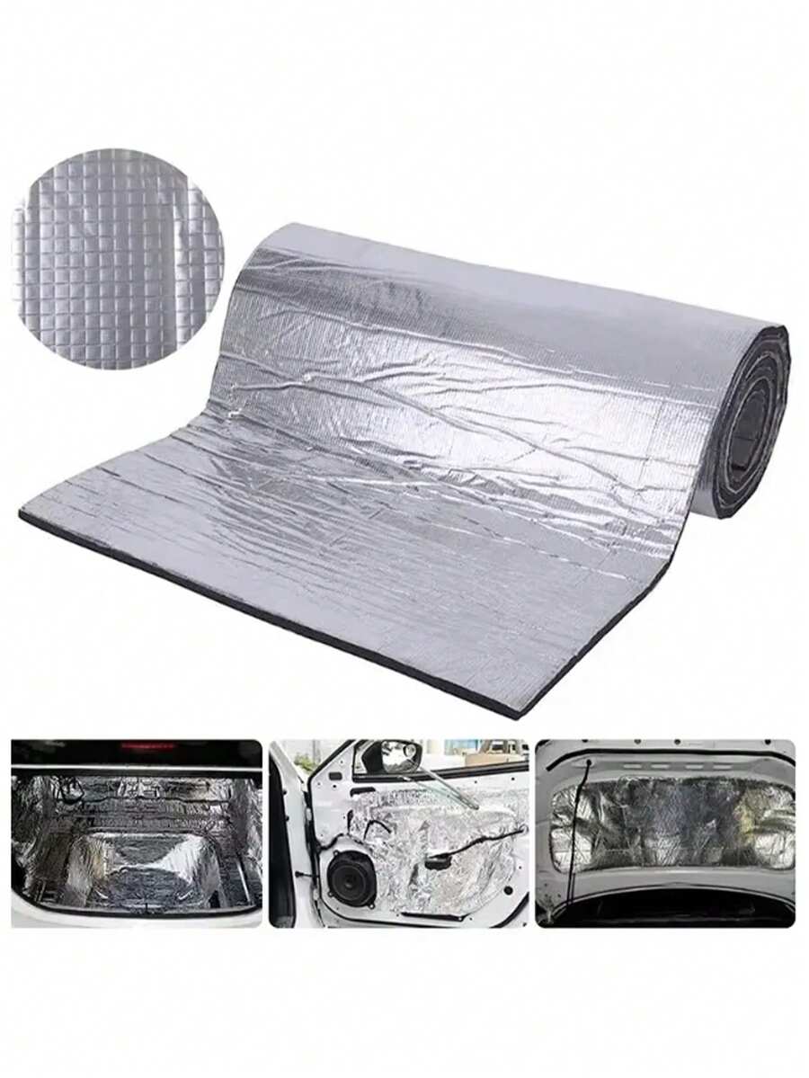 High-Density Self-Adhesive Aluminum Foil-Faced Foam Insulation Roll, Reflective Thermal Mat For Car Walls, Doors, Floors And Roofs - Foil Insulation - View 1