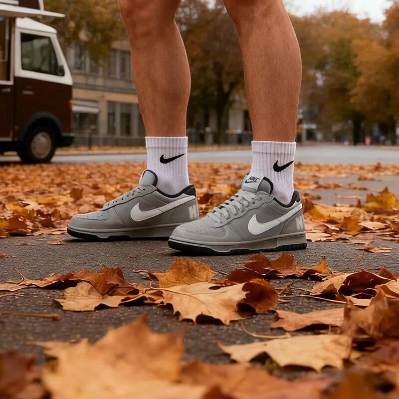Nike BIG LOW 男士滑板休闲鞋 355152-017 - 顏色 - 查看 1